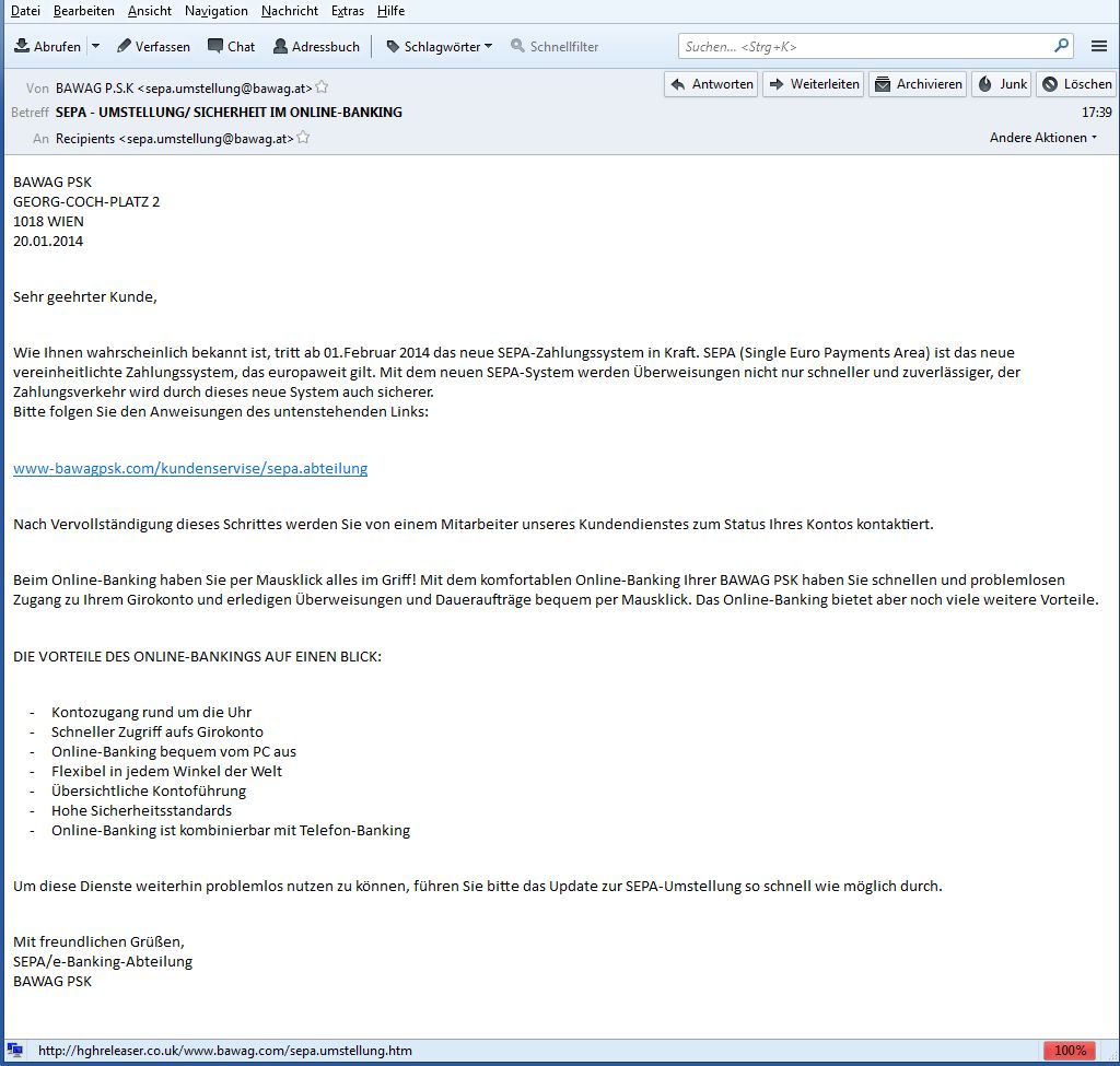 Die Phishing Welle Reisst Nicht Ab Graz4u
